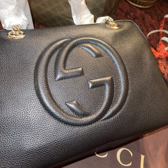 Authentic and Brand New Gucci Soho Chain Shoulder Handbag - Picture 7 of 13